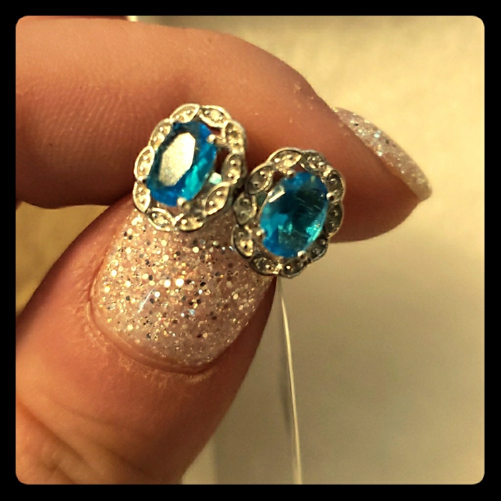 Blue earrings